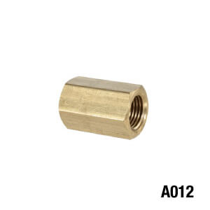 Socket, 1/8"F x 1/8"F Adaptor (Brass)