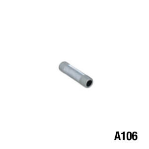Pipe, 1/8"M x 1/8"M x 50mm for divider block (Steel)